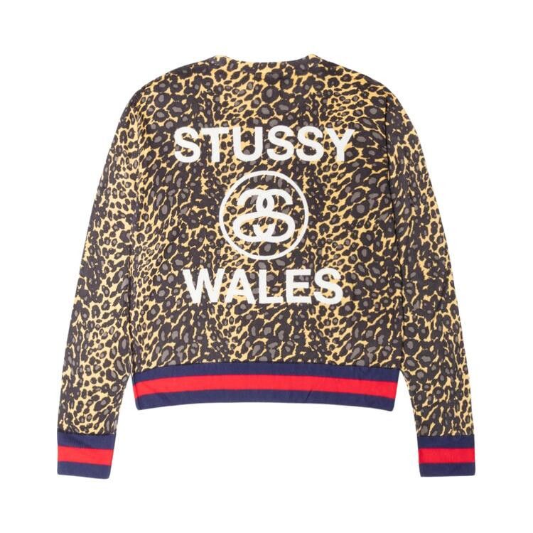 Stussy X Wales Bonner Leopard Sweater 'golden'