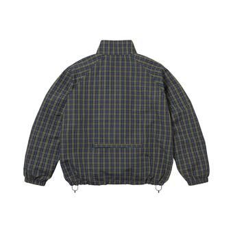 Supreme Plaid Track Jacket Navy Price in India | Culture Circle