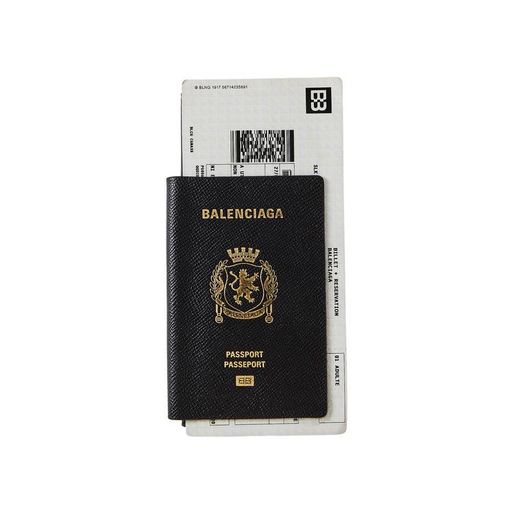 Balenciaga Passport Long Wallet Passport Blue