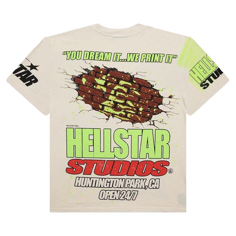 Hellstar Studios Brick Wall T-Shirt White
