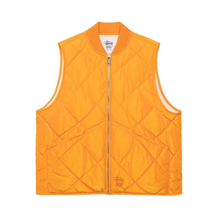 Stussy Thermal Lined Quilted Vest 'orange'