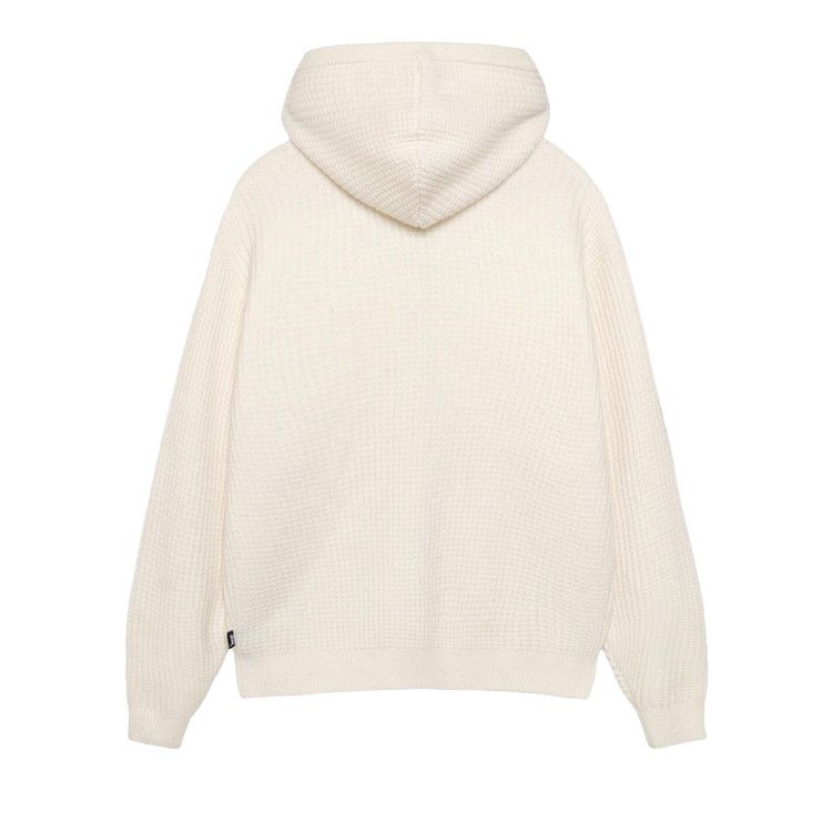 Stussy Waffle Cashmere Zip Hoodie Ivory