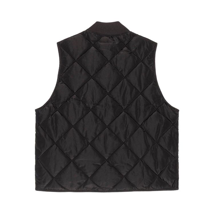 Stussy Thermal Lined Quilted Vest Black