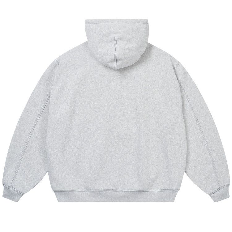 Buy Palace Triple Stitch Veritas Zip Hood 'Grey Marl' - P29CS084