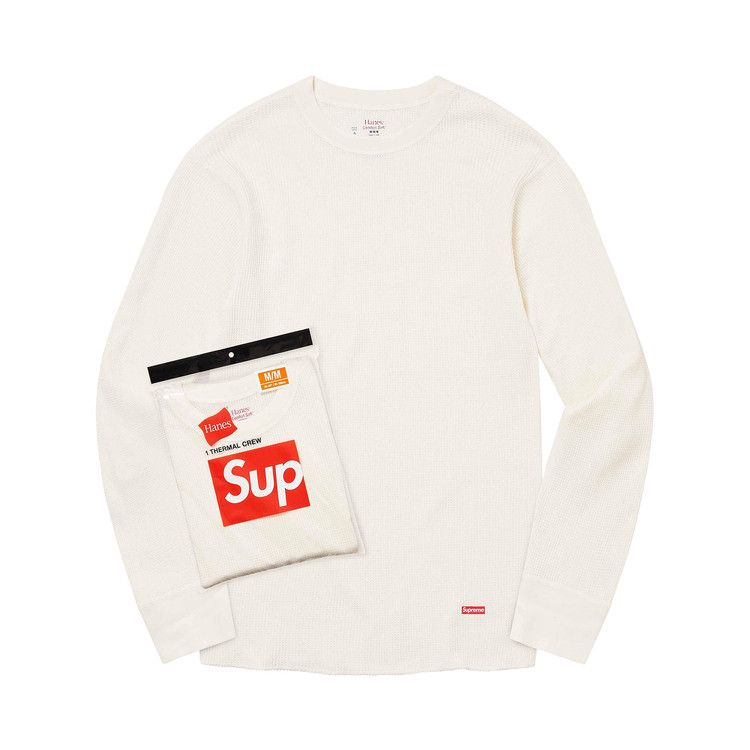 Buy Supreme x Hanes Thermal Crew (1 Pack) 'Natural' - 99HAA22B