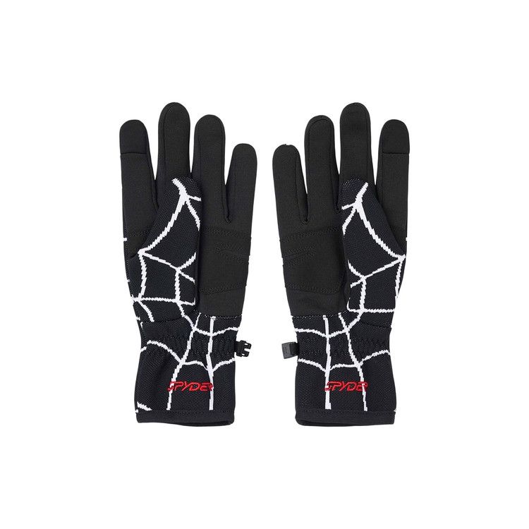 小物 24aw Supreme Spyder Gloves Black M Supreme x Spyder Gloves Jacquard Knit Graphics | Sz MEDIUM
