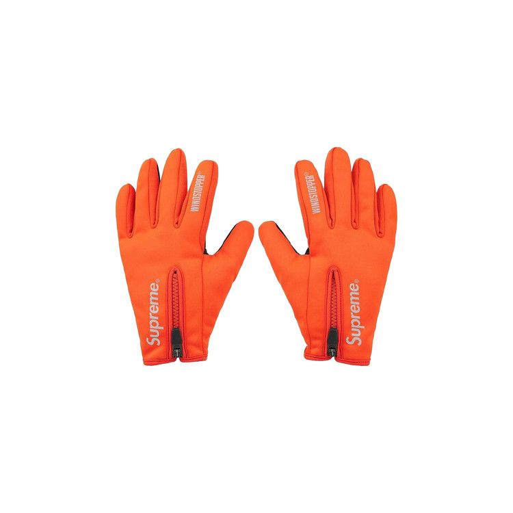 Buy Supreme WINDSTOPPER Zip Gloves 'Orange' - FW24A9 ORANGE | GOAT