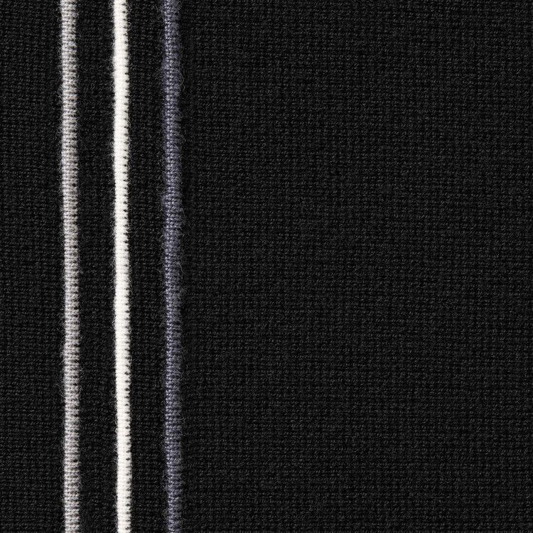 Buy Supreme Stripe Zip Up Polo Sweater 'Black' - FW25SK44