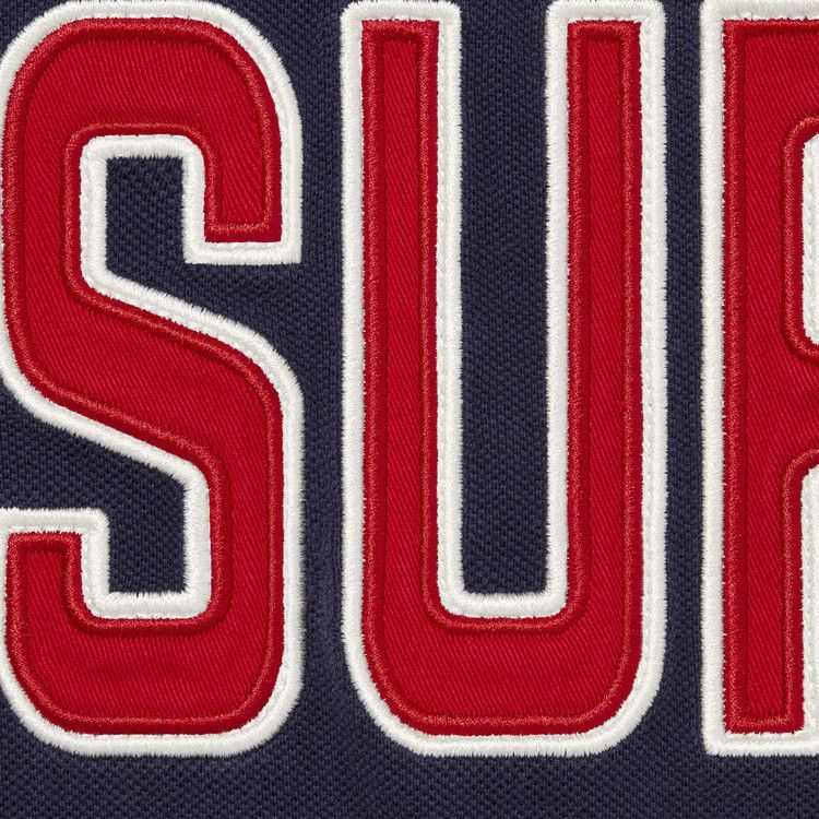 Buy Supreme Twill Appliqué Polo 'Navy' - FW25KN67 NAVY | GOAT