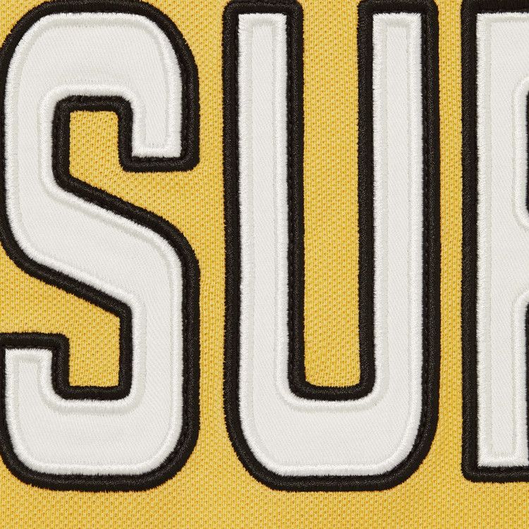 Buy Supreme Twill Appliqué Polo 'Yellow' - FW25KN67 YELLOW | GOAT