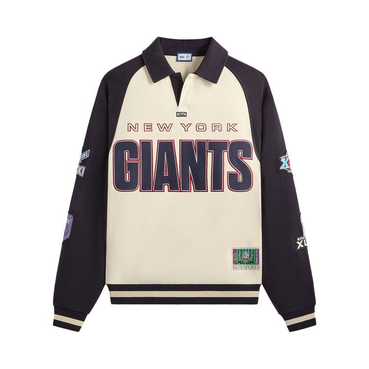 Kith For The Nfl New York Giants Vintage Rugby 'sandrift'