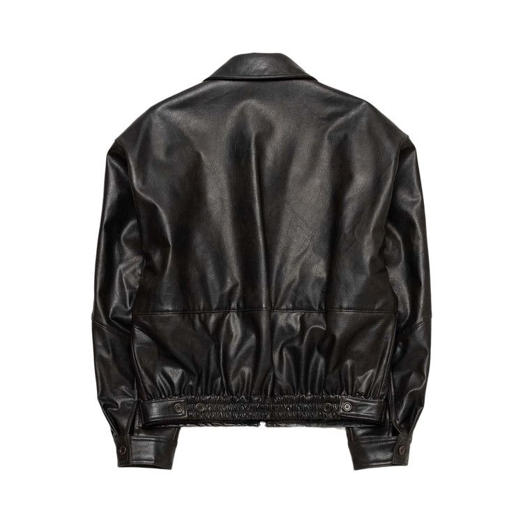 North Man 、AMOMENTO Synthetic Leather Buy Amomento Vegan Leather Blouson 'Black' - AM25FWM07JP BLAC | GOAT