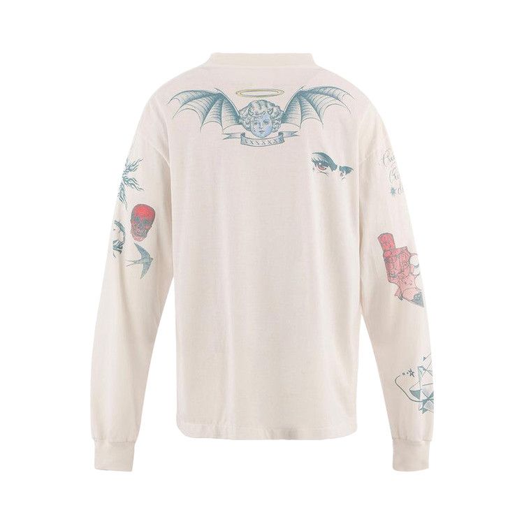 Saint Michael x Dr. Woo Tattoo Long-Sleeve Tee 'White' — foto 3