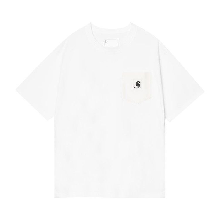 Sacai x Carhartt WIP Cotton Jersey T-Shirt 'White' — foto 2