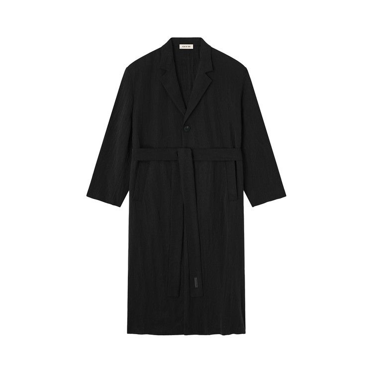 Fear Of God Classic Unlined Overcoat 'black'
