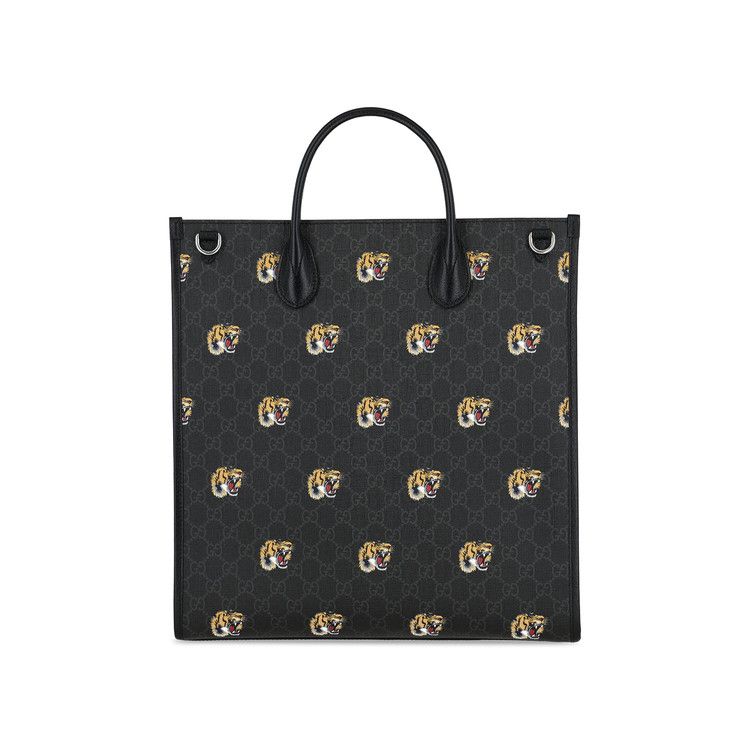 Gucci Tiger Shoulder Bag Black