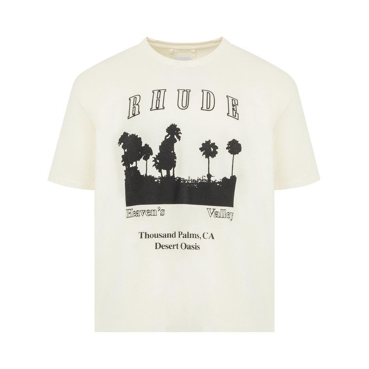 Rhude Thousand Palms T-Shirt Vintage White/Black