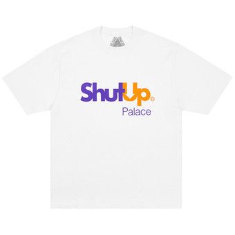 Buy Palace Shut Up T-Shirt 'White' - P29TS122 | GOAT
