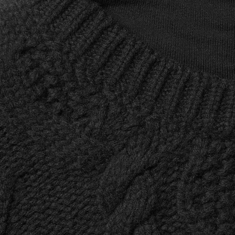 Buy Supreme Cable Hooded Sweater 'Black' - FW25SK7 BLACK | GOAT