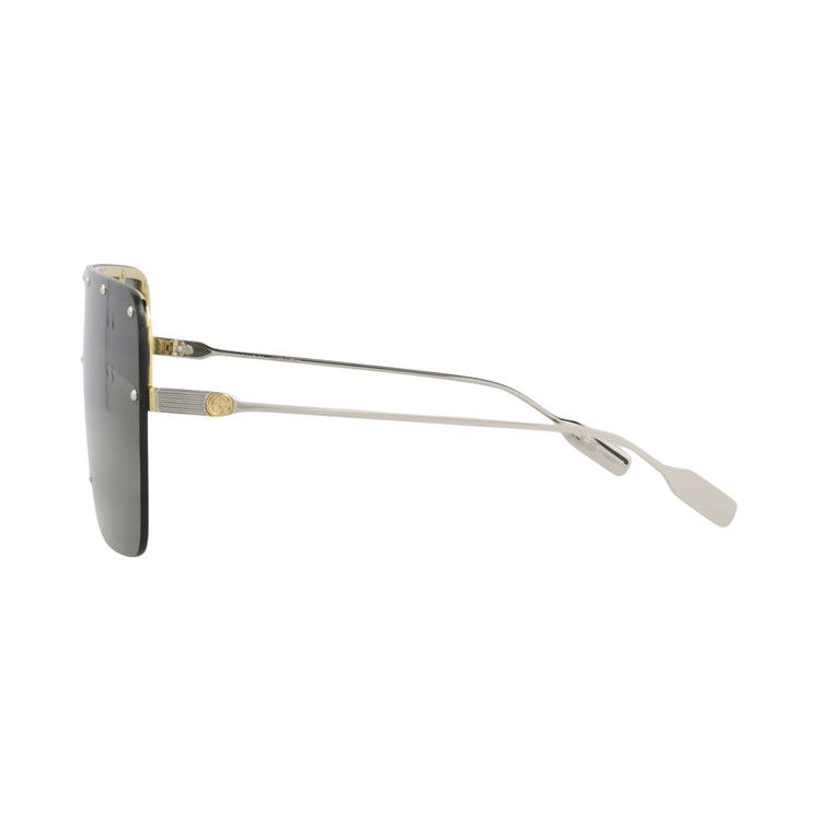 Gucci Shield Frame Metal Sunglasses 'gold/Silver/Grey'