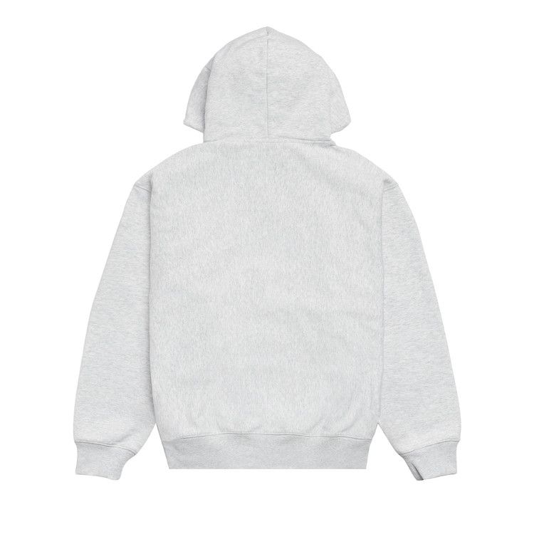 Stussy Double Stripe Embroidered Hoodie Ash Heather