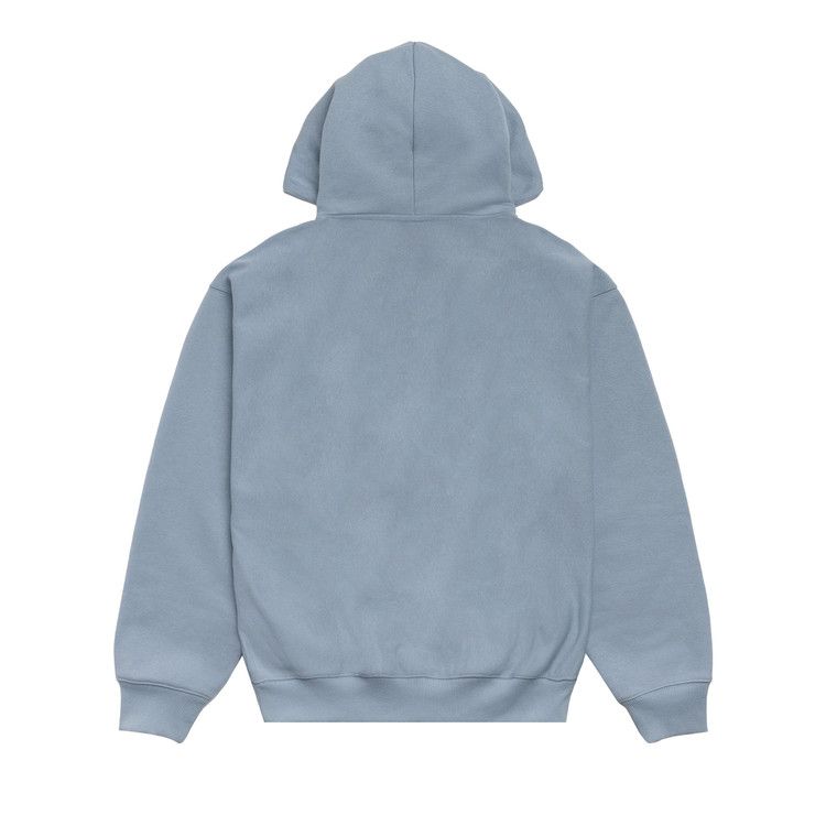 Stussy Double Stripe Embroidered Hoodie Slate