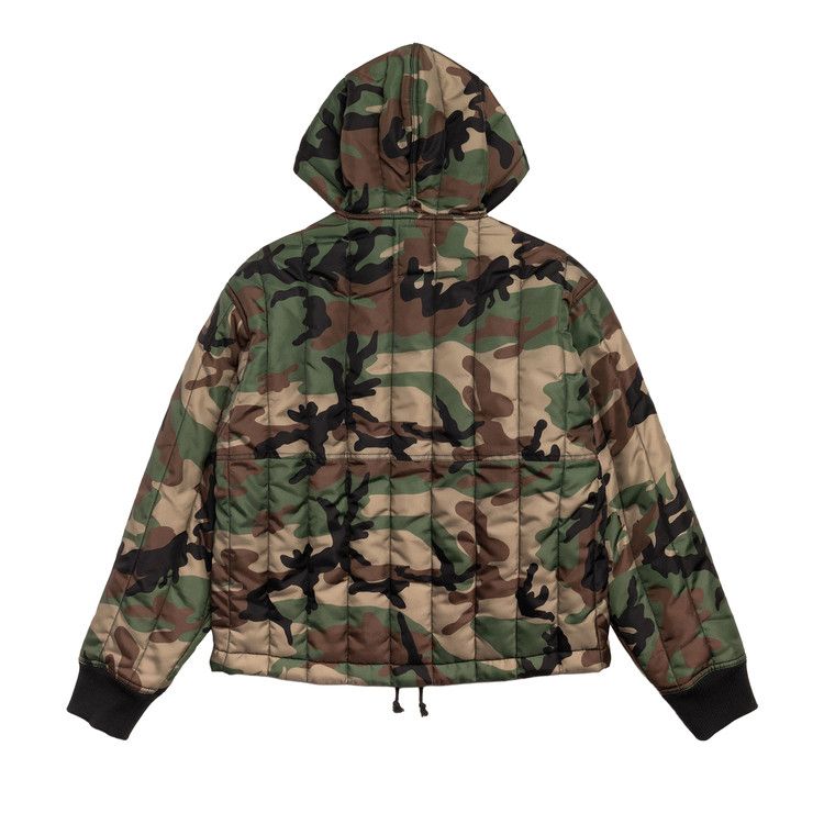 Stussy Quilted Nylon Work Jacket 'woodland Camo'