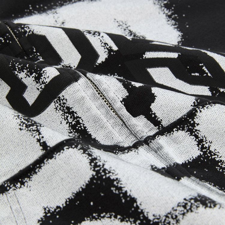 Sp5der Sp555 Zip Hoodie 'black'