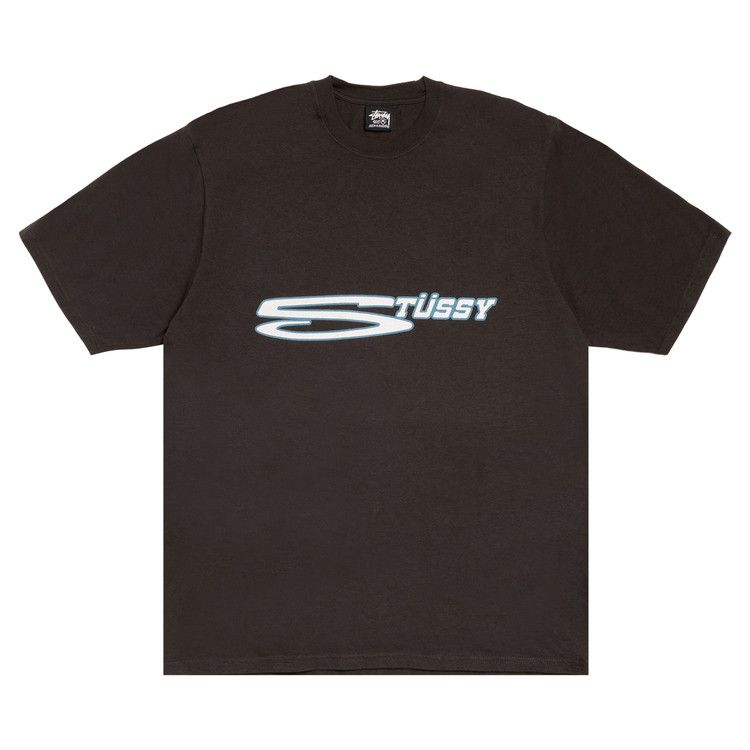 Stussy Stretch T-Shirt Pigment Dyed Faded Black