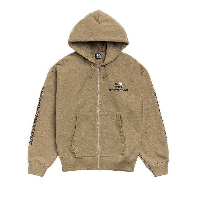 Stussy International Zip Hoodie Army