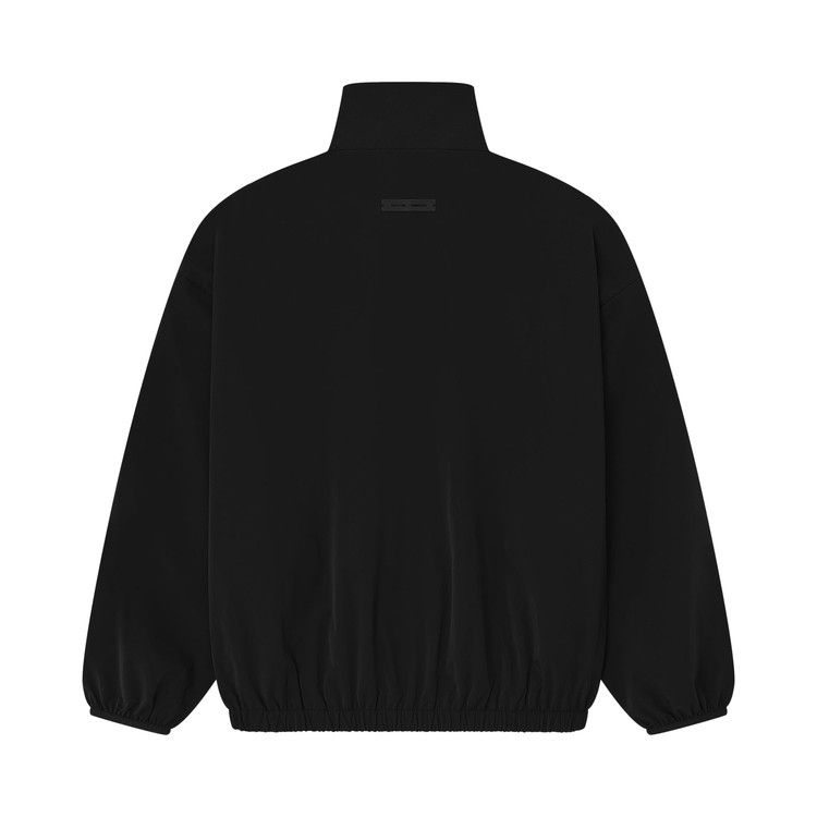 Fear Of God Essentials Sporty Nylon Half Zip 'jet Black'