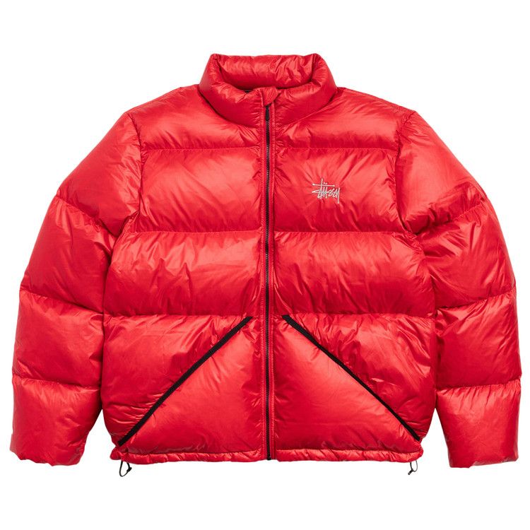Stussy Micro Ripstop Down Jacket 'red'