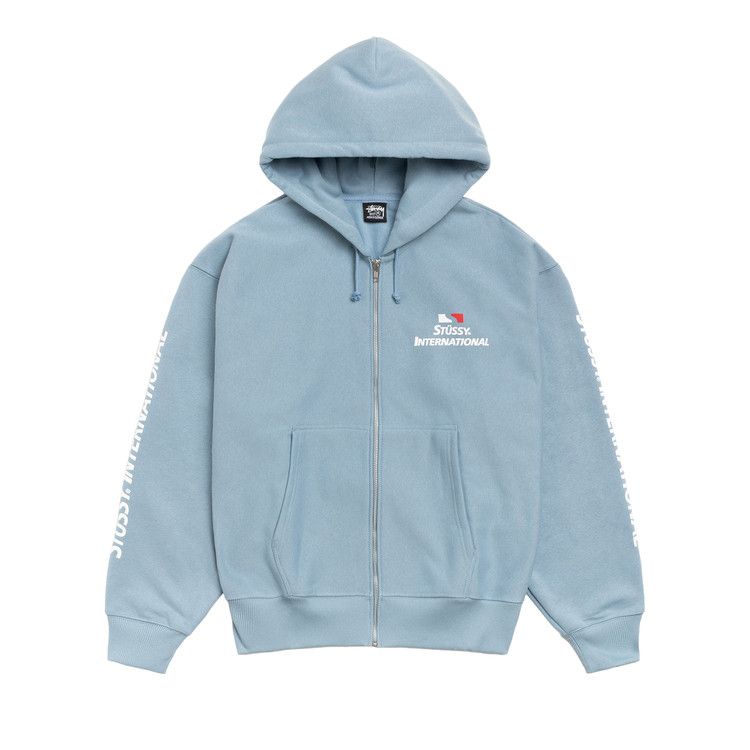 Stussy International Zip Hoodie Slate