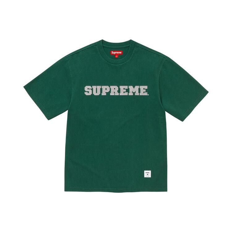 Buy Supreme Collegiate Appliqué Short-Sleeve Top 'Dark Green