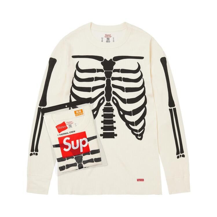 Buy Supreme x Hanes Bones Thermal Crew (1 Pack) 'Natural