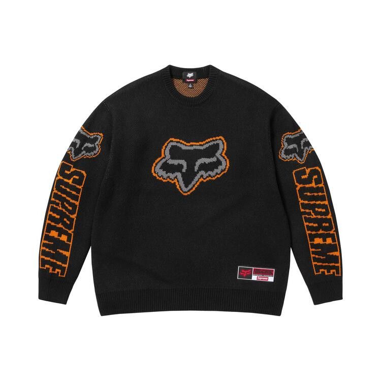 Buy Supreme x Fox Racing Sweater 'Black' - FW25SK36 BLACK | GOAT