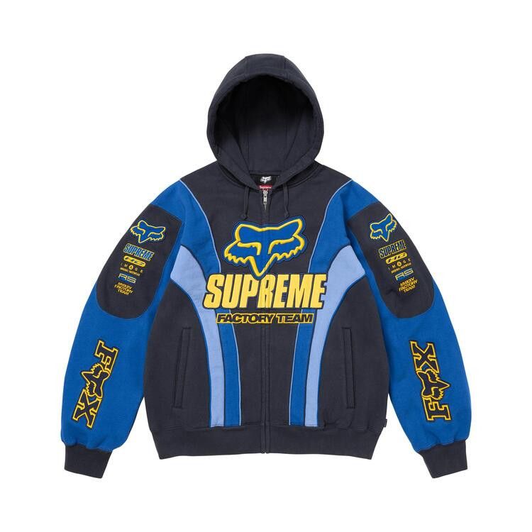 supreme 服 Supreme Playoffs Zip Up Hooded Sweatshirt Black Men's - SS25 - US
