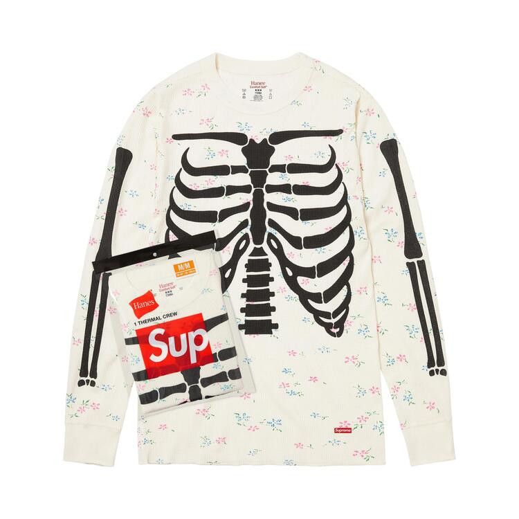 Buy Supreme x Hanes Bones Thermal Crew (1 Pack) 'Floral' - FW25A29