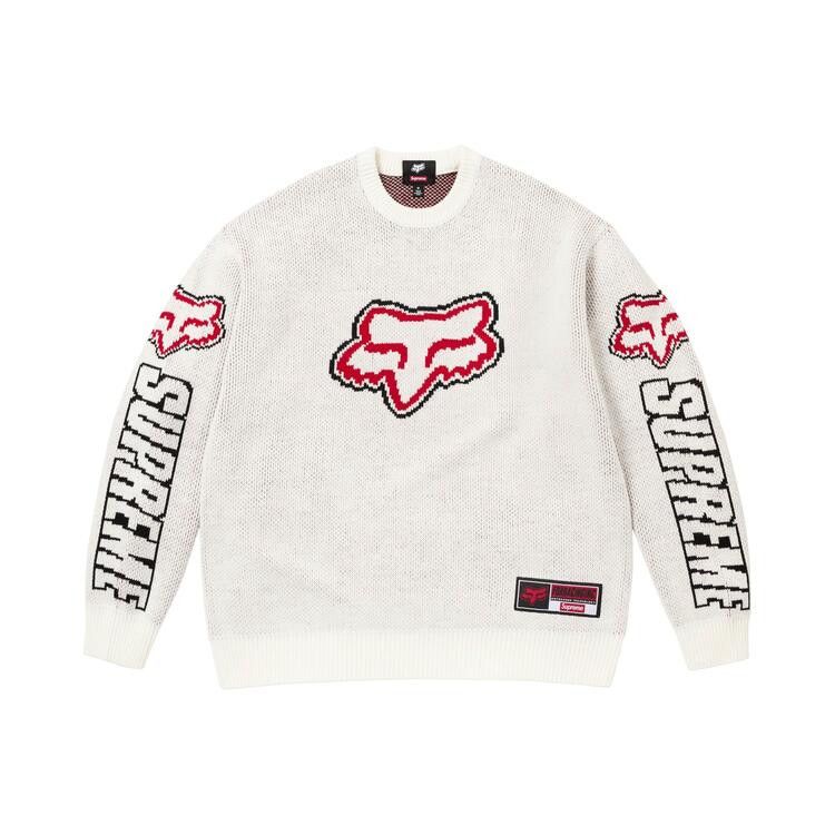 Buy Supreme x Fox Racing Sweater 'White' - FW25SK36 WHITE | GOAT