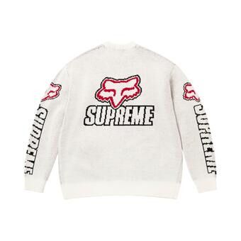 Buy Supreme x Fox Racing Sweater 'White' - FW25SK36 WHITE | GOAT