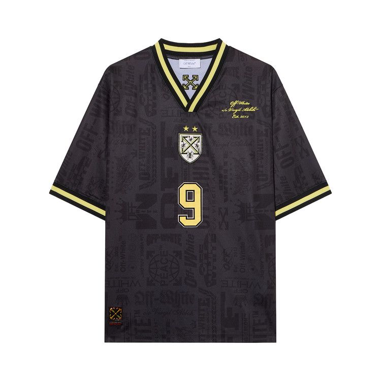 Off-White Multilogo Soccer Shorts-Sleeve T-Shirt Black