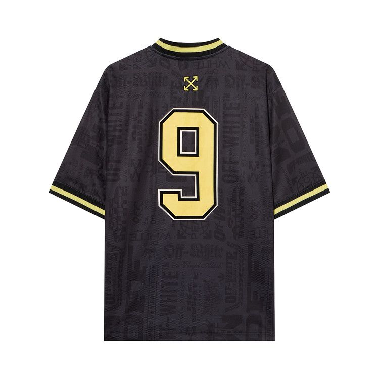 Off-White Multilogo Soccer Shorts-Sleeve T-Shirt Black