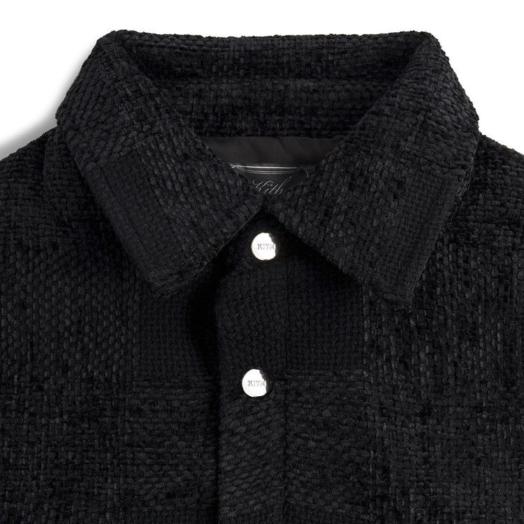 Kith Chenille Plaid Brixton Puffed Shirt Jacket 'black'