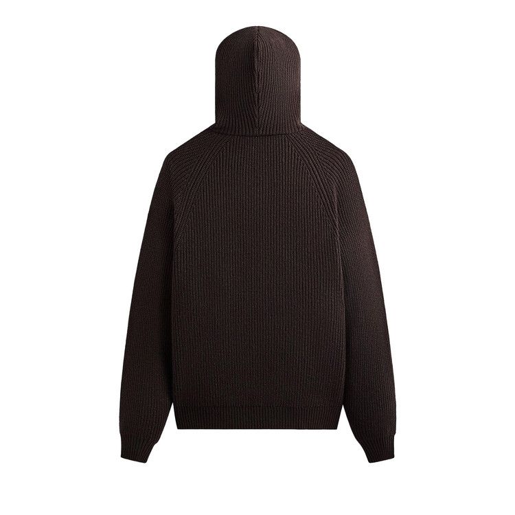 Kith Merino Knit Quarter Zip Hoodie 'kindling'