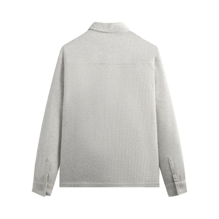 Kith Striped Interlock Ginza Shirt Jacket 'light Heather Grey'