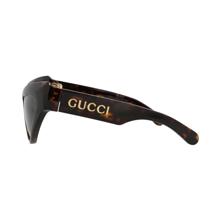 Gucci Cat Eye-Frame Recycled Acetate Sunglasses Havana Green