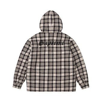 Buy Supreme Lined Zip Up Hooded Flannel Shirt 'Light Tan' - FW25S6