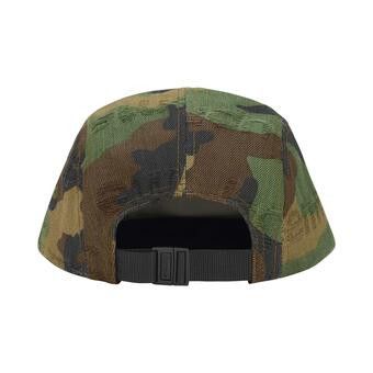 Buy Supreme Jacquard Logos Denim Camp Cap 'Woodland Camo
