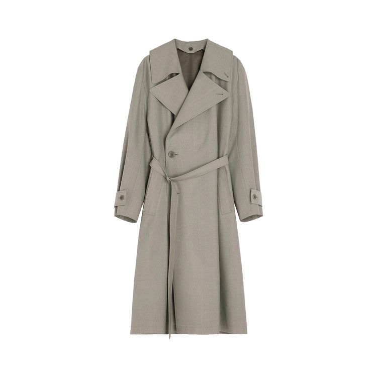 Lemaire Trench Coat with Detachable Lining Light Taupe
