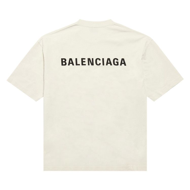 Balenciaga Medium Fit T-Shirt Beige